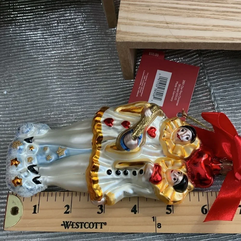 Lenox 2001 Yuletide Treasures Our First‎ Christmas Together Blown Glass Ornament